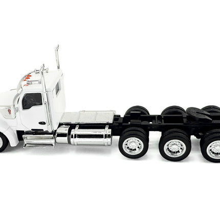 Kenworth W990 3-Axel Day Cab White 1/87 (HO) Plastic Model Car by HO Logistics